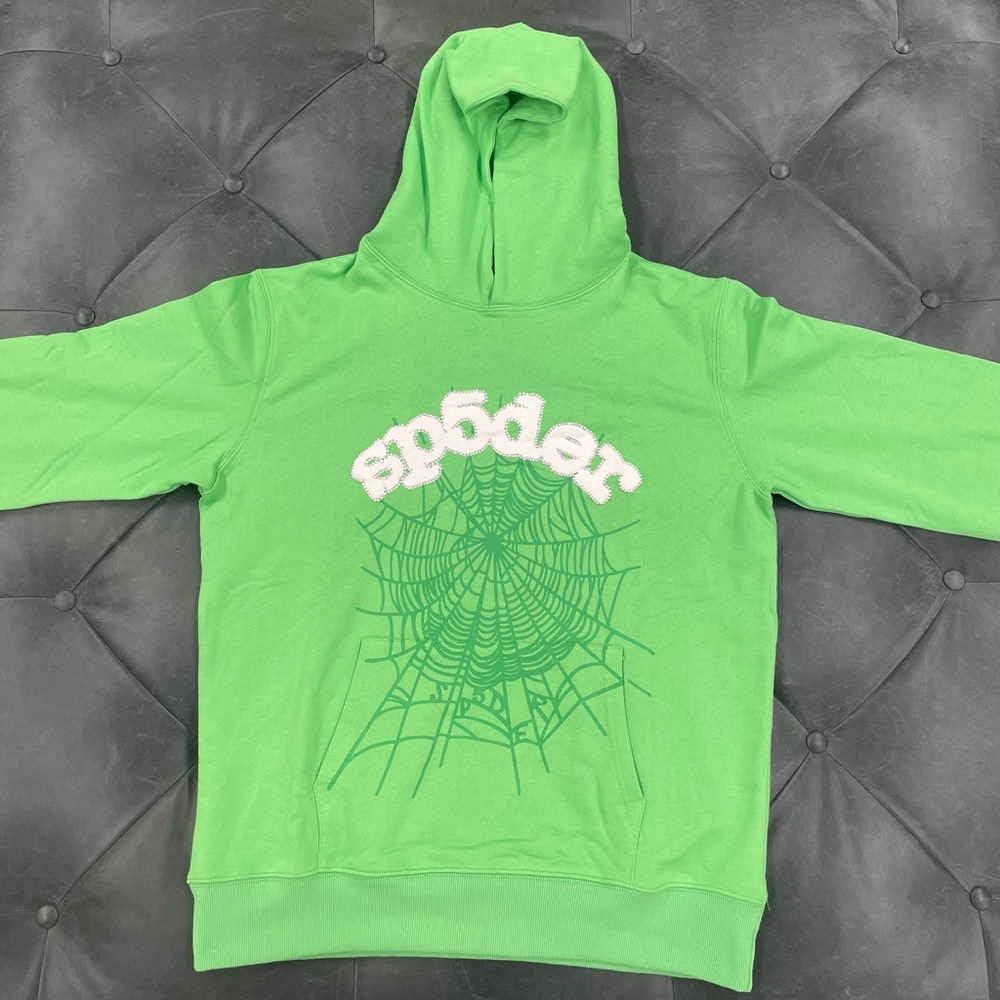 Green Sp5der Hoodie